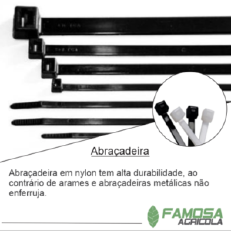 Abraçadeiras Plástica para Telas Carpina - Clips para Enxertia de Tomate