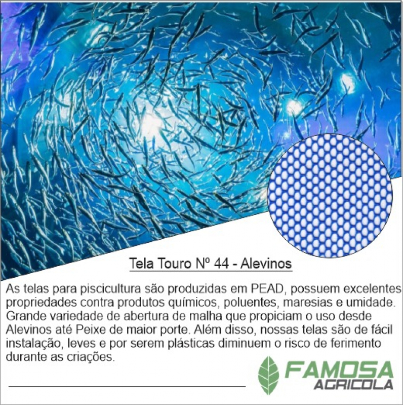 Quanto Custa Tela Plástica para Engorda de Peixes Simão Dias - Tela Plástica para Alevinos