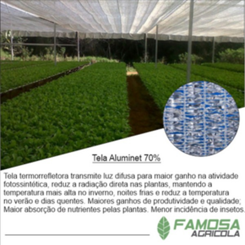 Tela Agrícola Mini Túnel para Plantação Xaxim - Tela Mulching para Plantio