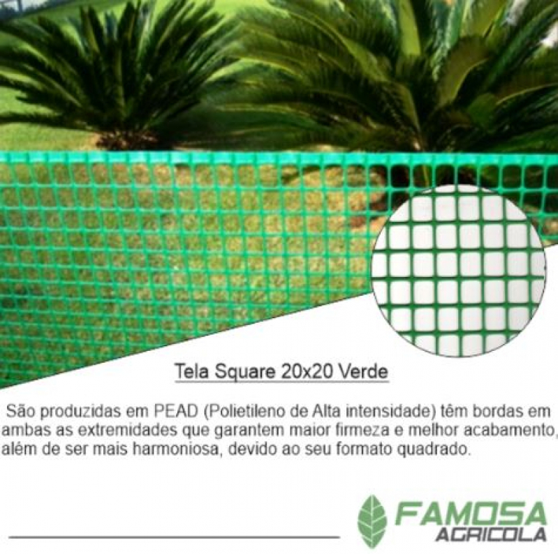Tela Touro Square 20x20 Águas Lindas de Goiás - Tela para Tanque de Peixe