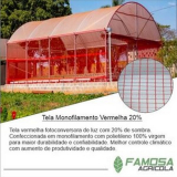 quanto custa tela para agricultura vermelha Vargem Grande Paulista