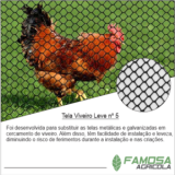 tela para viveiro de aves Itupeva