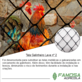 tela para viveiro de galinhas preço Taguatinga