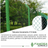 tela plastica para alambrado preço Santana do Ipanema