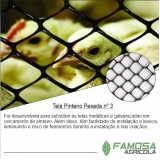 tela plástica para peixes Corrente