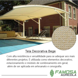 Tela Decorativa Bege