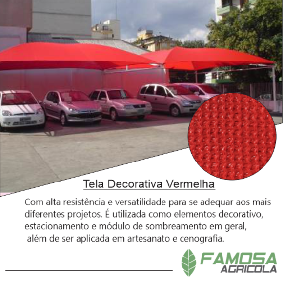 Tela Decorativa Vermelha