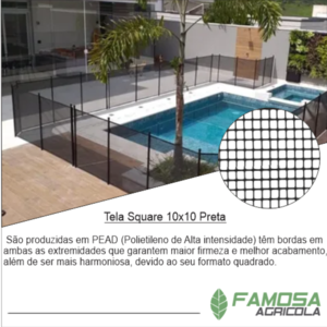 Tela Square 10x10 Preta