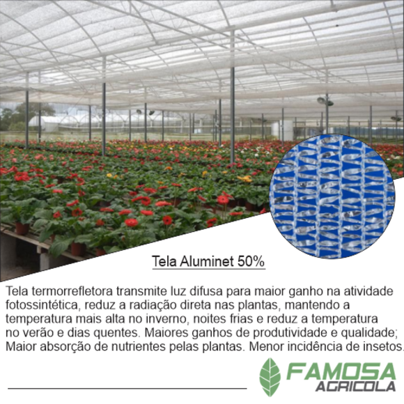 Aluminet 50% Tela Termo Refletora 