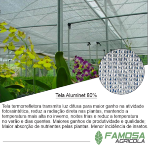 Aluminet 80% Tela Termo Refletora 