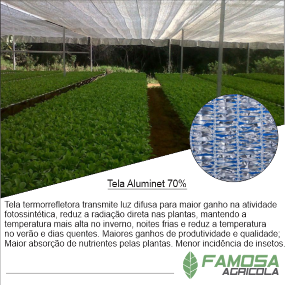 Aluminet 70% Tela Termo Refletora